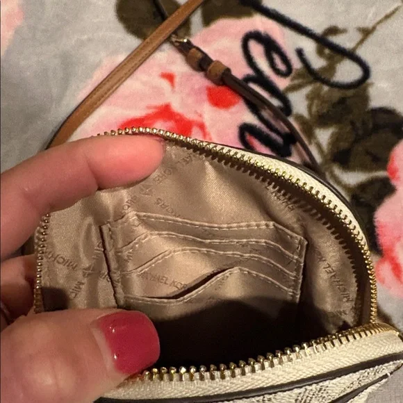 Michael Kors Beige and Brown Crossbody Bag - Picture 8 of 14